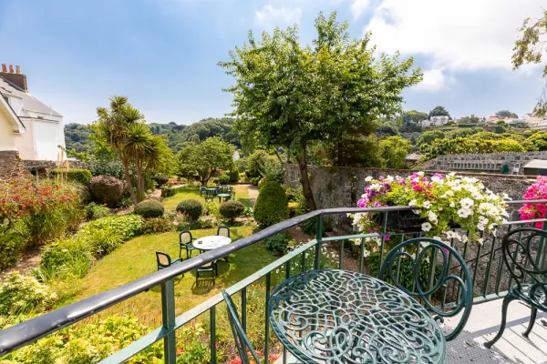 Balcony with gardens view